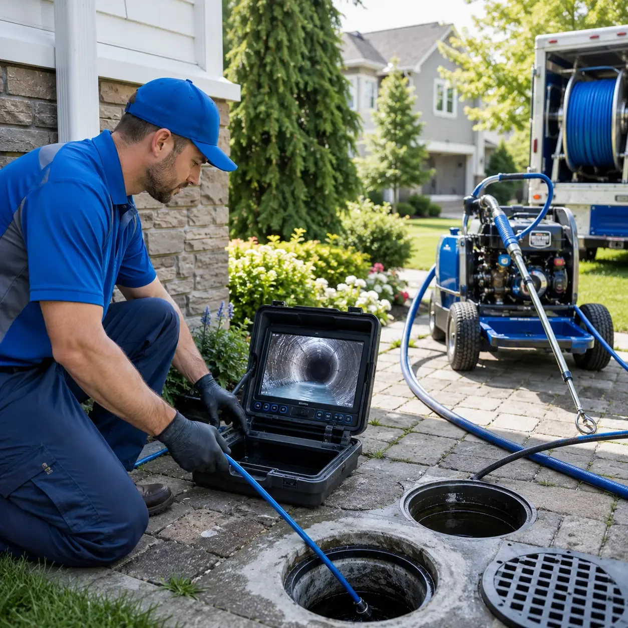 Outdoor drain cleaning professionals serving Newton Upper Falls, MA